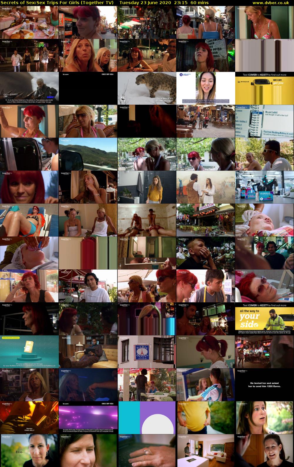 Secrets of Sex:Sex Trips For Girls (Together TV) Tuesday 23 June 2020 23:15 - 00:15