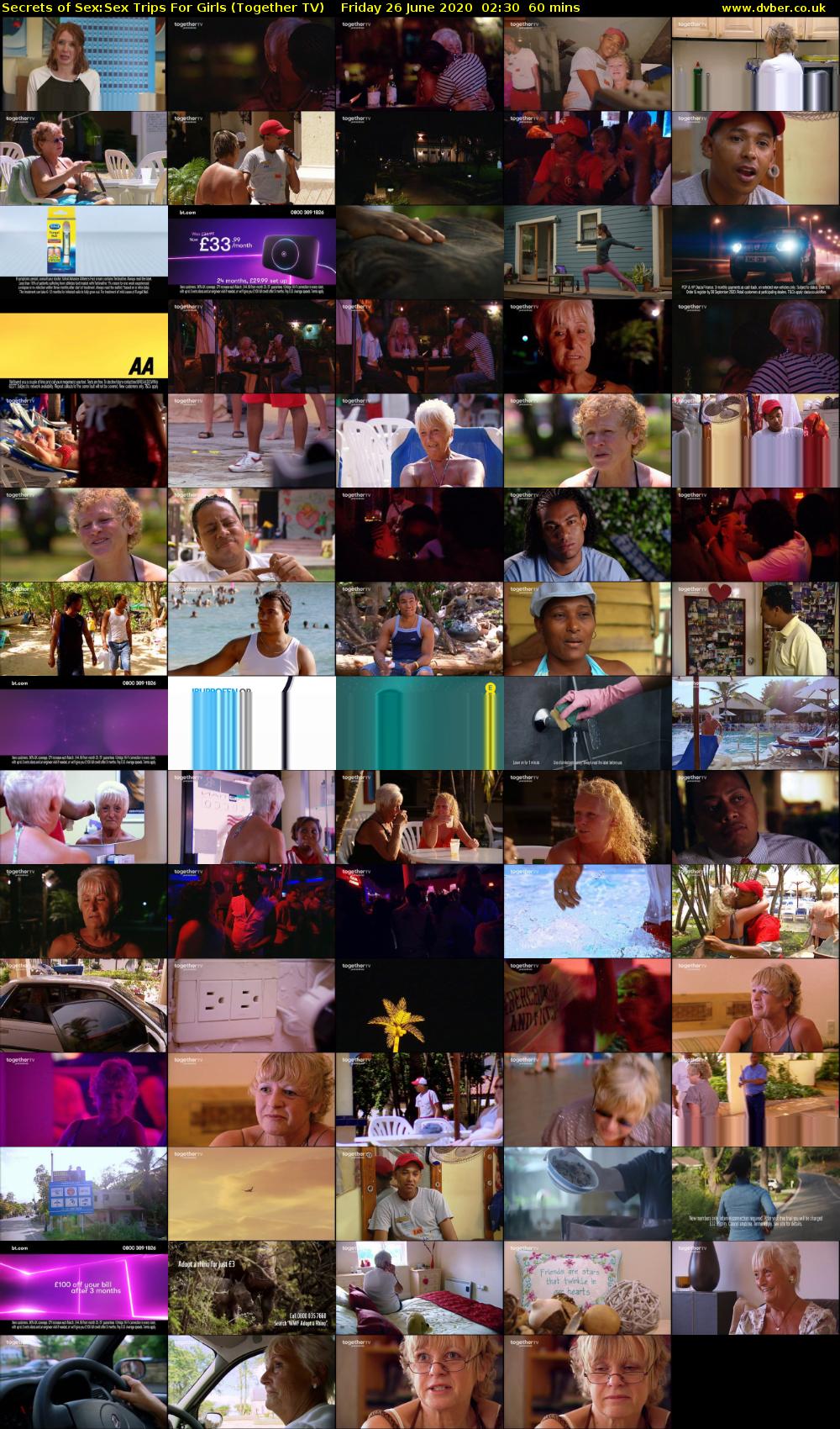 Secrets of Sex:Sex Trips For Girls (Together TV) Friday 26 June 2020 02:30 - 03:30