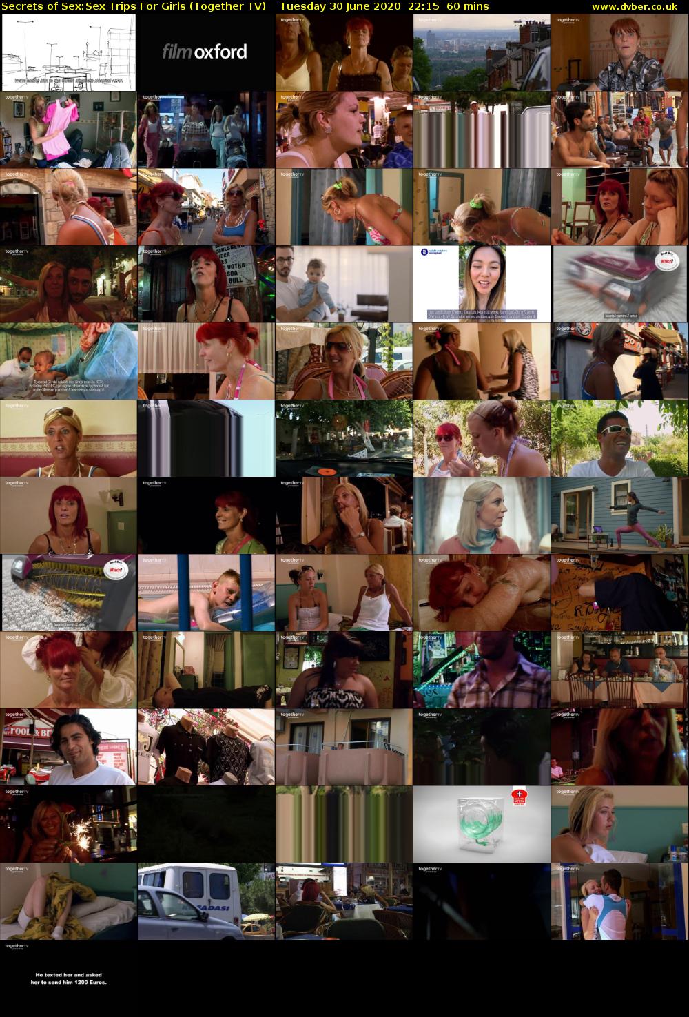Secrets of Sex:Sex Trips For Girls (Together TV) Tuesday 30 June 2020 22:15 - 23:15