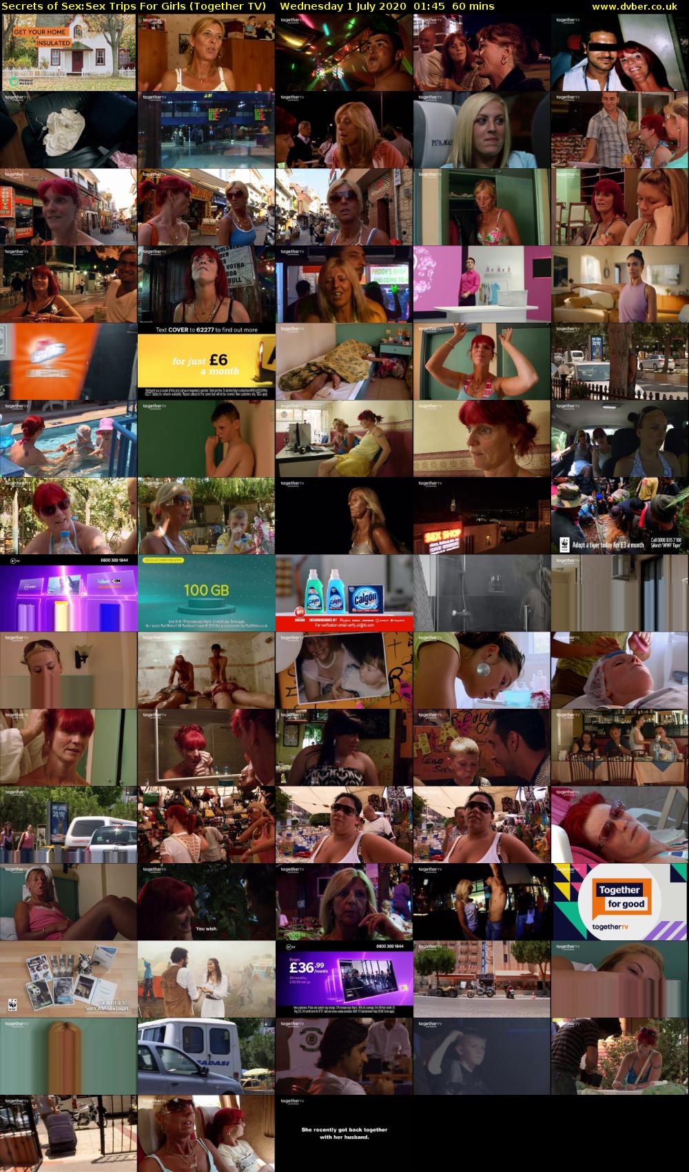 Secrets of Sex:Sex Trips For Girls (Together TV) Wednesday 1 July 2020 01:45 - 02:45