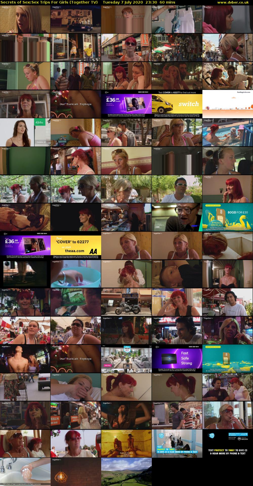Secrets of Sex:Sex Trips For Girls (Together TV) Tuesday 7 July 2020 23:30 - 00:30