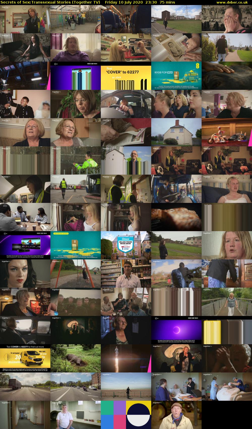 Secrets of Sex:Transsexual Stories (Together TV) Friday 10 July 2020 23:30 - 00:45