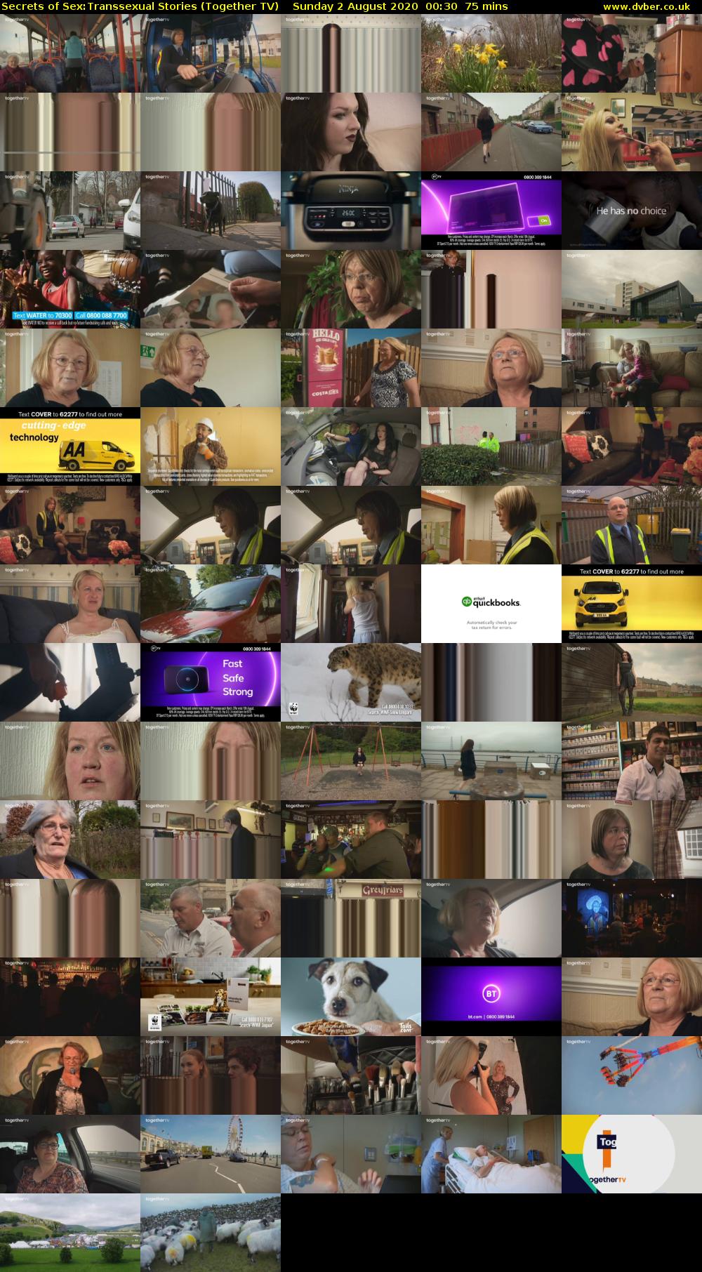 Secrets of Sex:Transsexual Stories (Together TV) Sunday 2 August 2020 00:30 - 01:45
