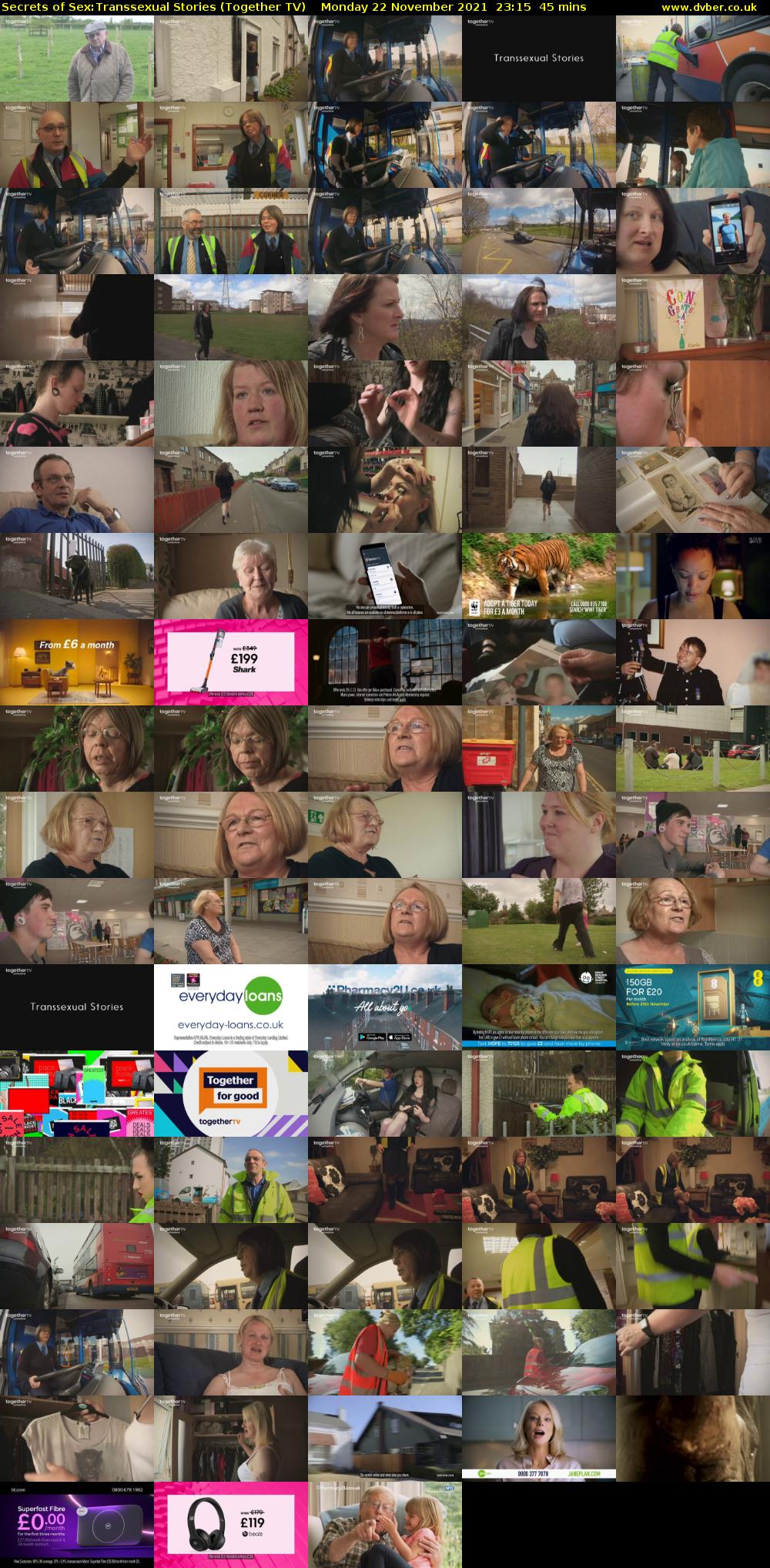 Secrets of Sex:Transsexual Stories (Together TV) Monday 22 November 2021 23:15 - 00:00
