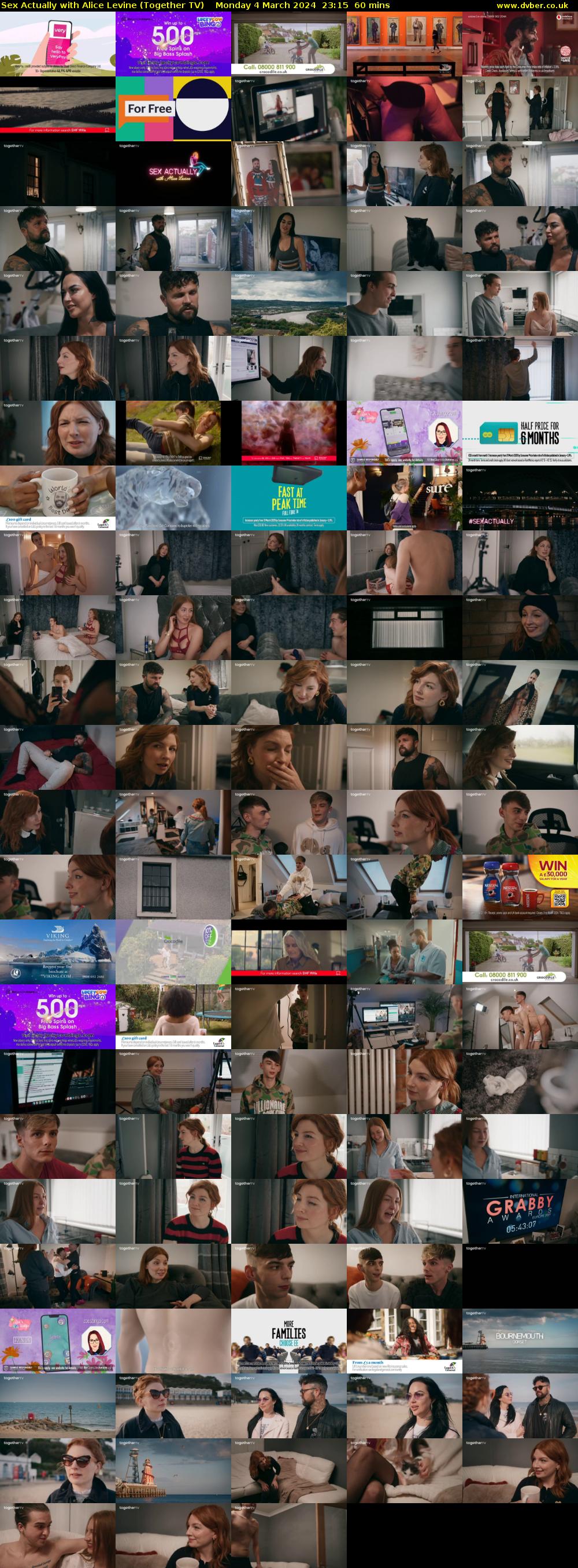 Sex Actually with Alice Levine (Together TV) Monday 4 March 2024 23:15 - 00:15
