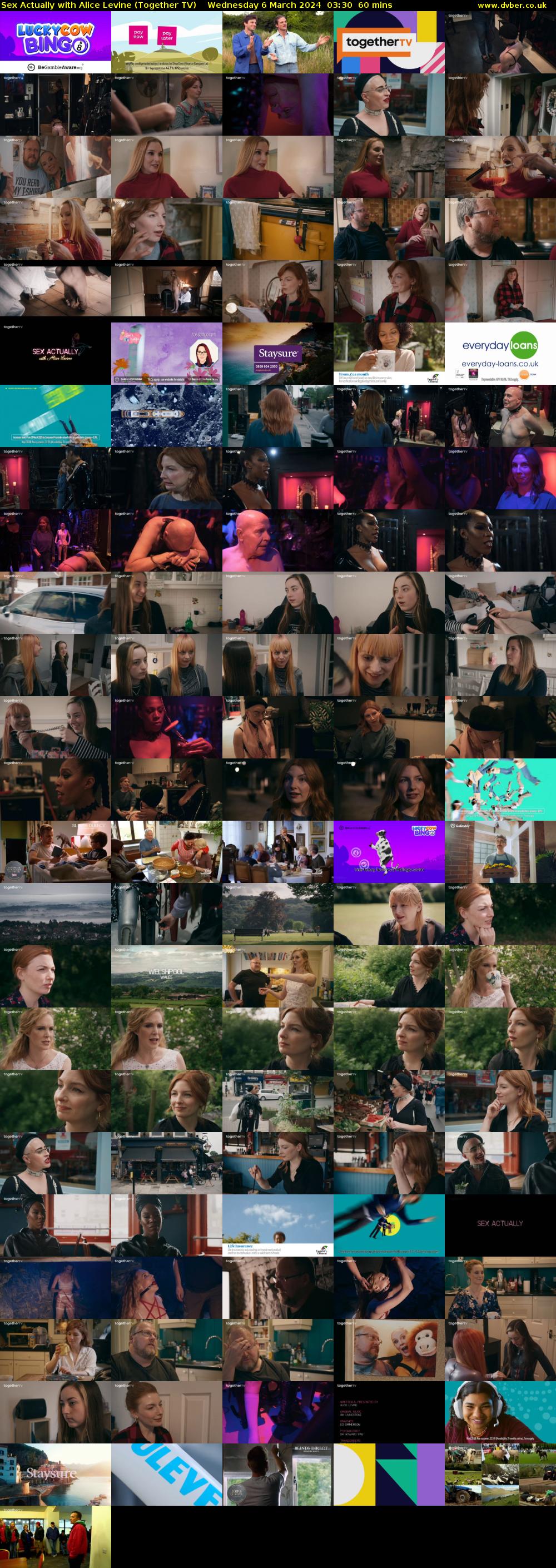 Sex Actually with Alice Levine (Together TV) Wednesday 6 March 2024 03:30 - 04:30