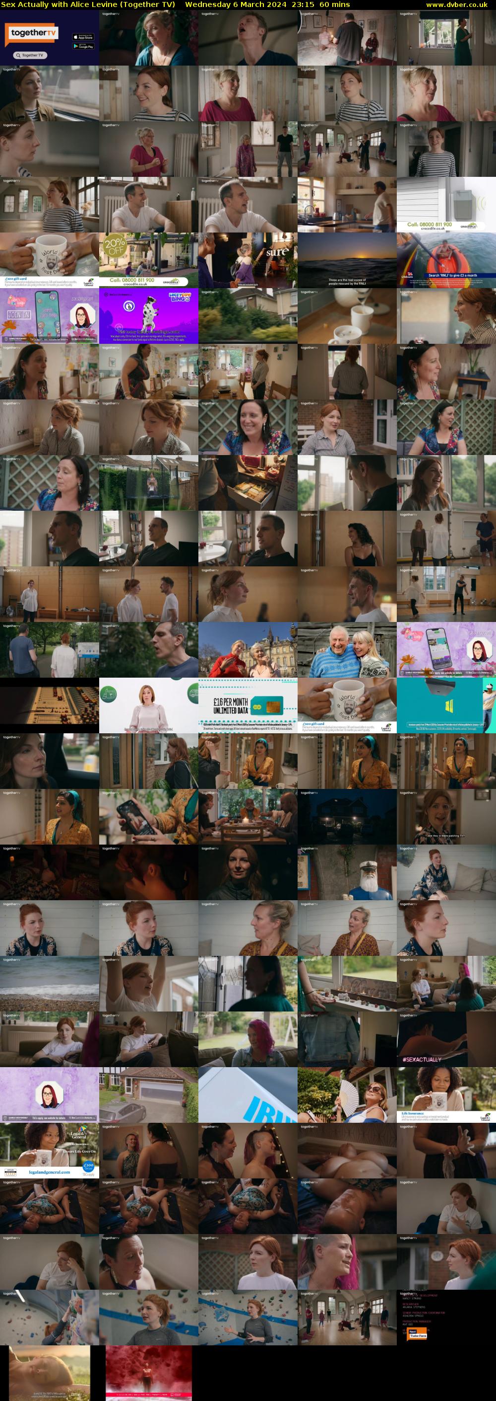 Sex Actually with Alice Levine (Together TV) Wednesday 6 March 2024 23:15 - 00:15