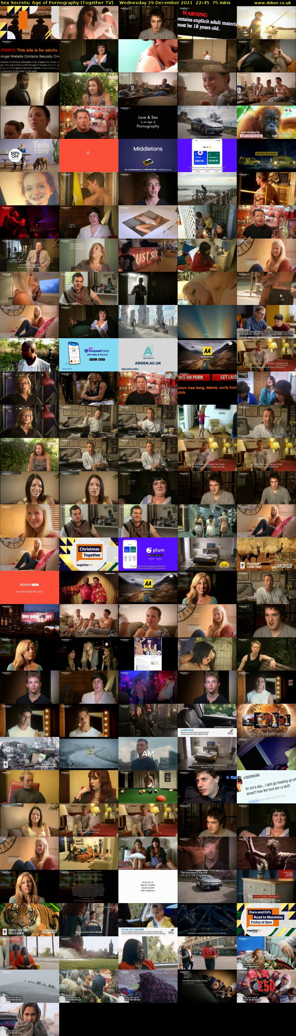 Sex Secrets: Age of Pornography (Together TV) Wednesday 29 December 2021 22:45 - 00:00