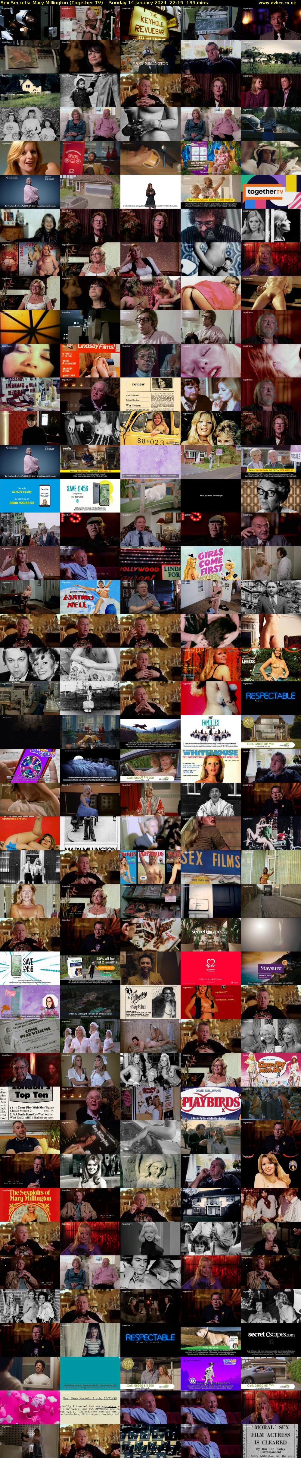 Sex Secrets: Mary Millington (Together TV) Sunday 14 January 2024 22:15 - 00:30