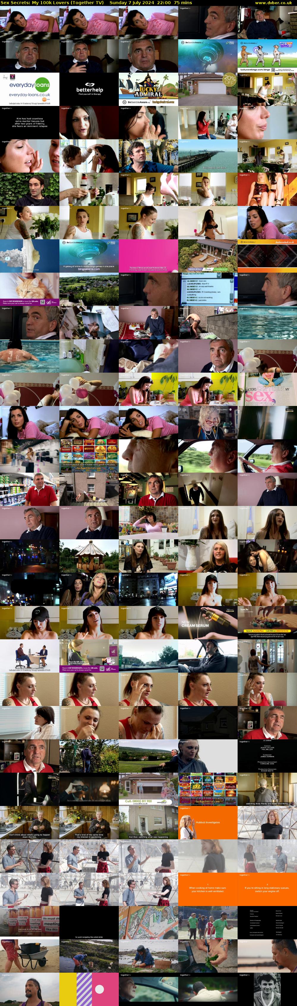 Sex Secrets: My 100k Lovers (Together TV) Sunday 7 July 2024 22:00 - 23:15