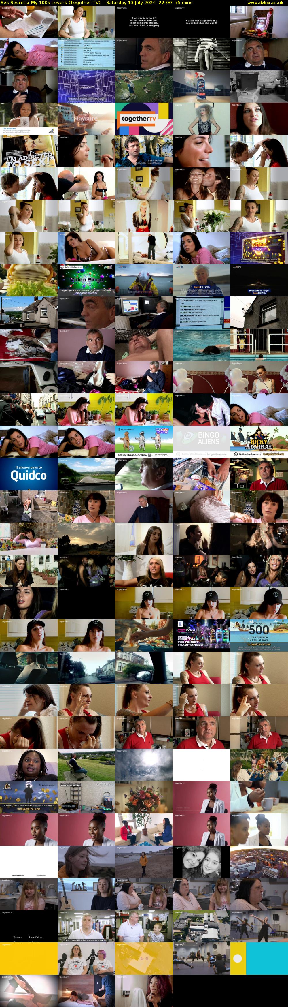 Sex Secrets: My 100k Lovers (Together TV) Saturday 13 July 2024 22:00 - 23:15