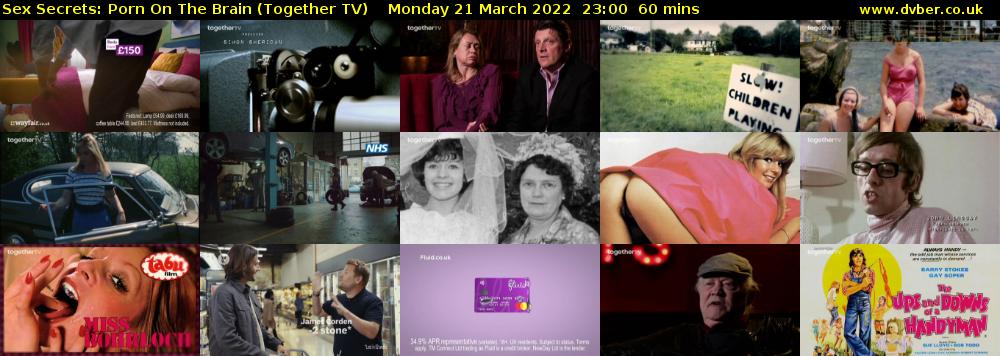 Sex Secrets: Porn On The Brain (Together TV) Monday 21 March 2022 23:00 - 00:00