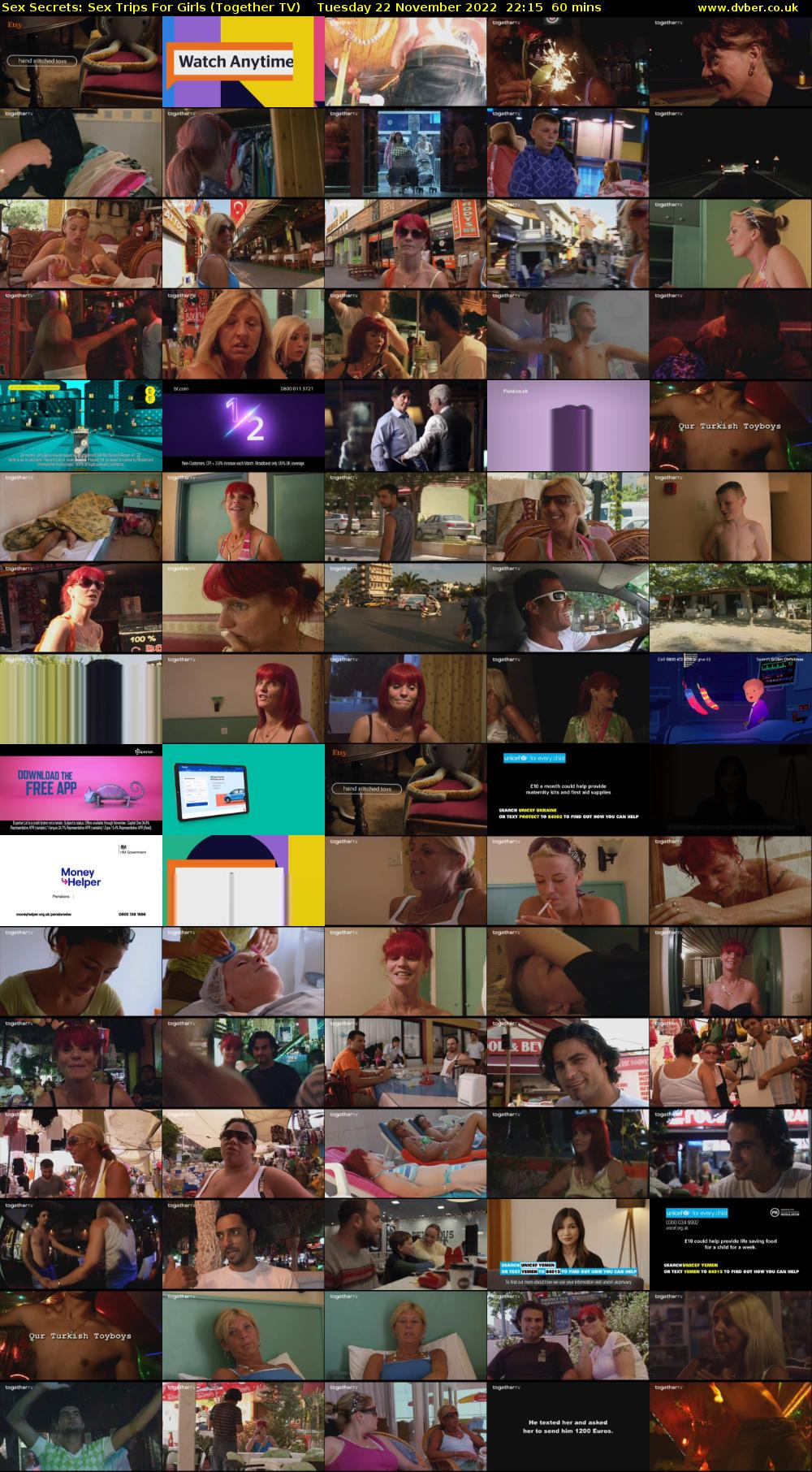 Sex Secrets: Sex Trips For Girls (Together TV) Tuesday 22 November 2022 22:15 - 23:15