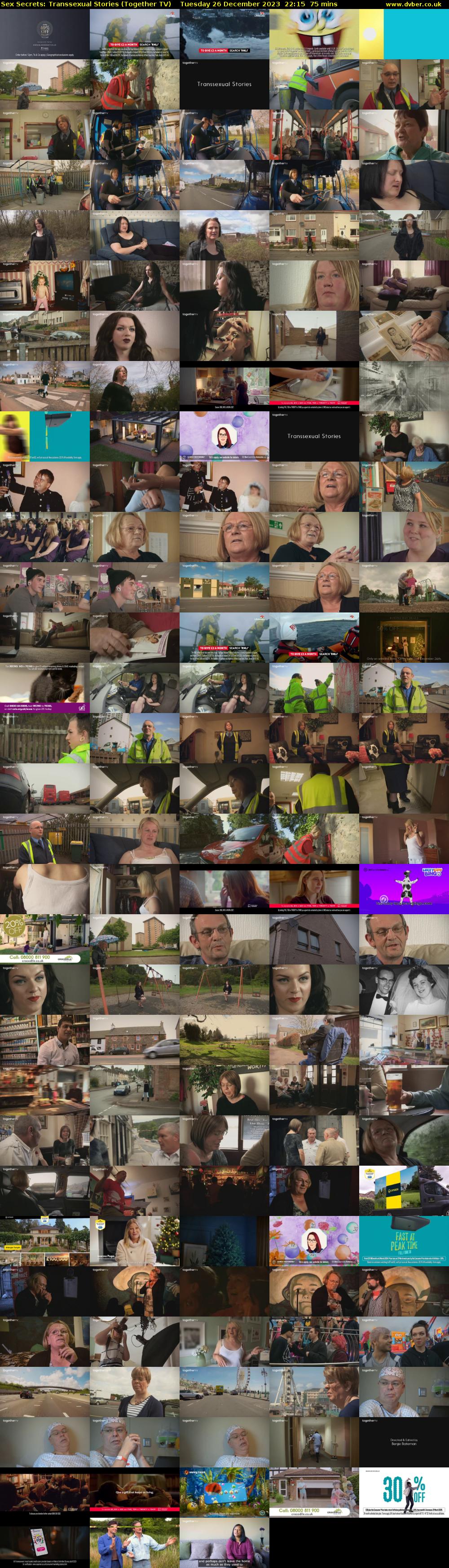 Sex Secrets: Transsexual Stories (Together TV) Tuesday 26 December 2023 22:15 - 23:30
