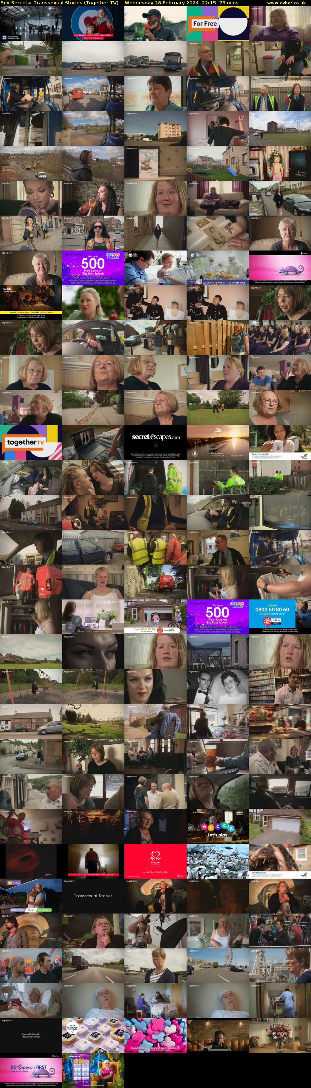 Sex Secrets: Transsexual Stories (Together TV) Wednesday 28 February 2024 22:15 - 23:30