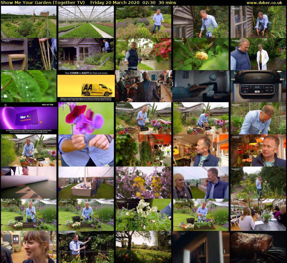 Show Me Your Garden (Together TV) Friday 20 March 2020 02:30 - 03:00