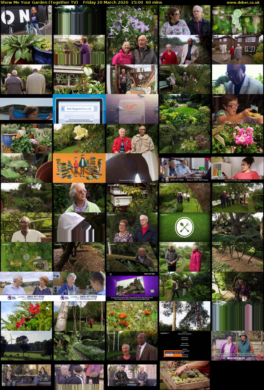 Show Me Your Garden (Together TV) Friday 20 March 2020 15:00 - 16:00