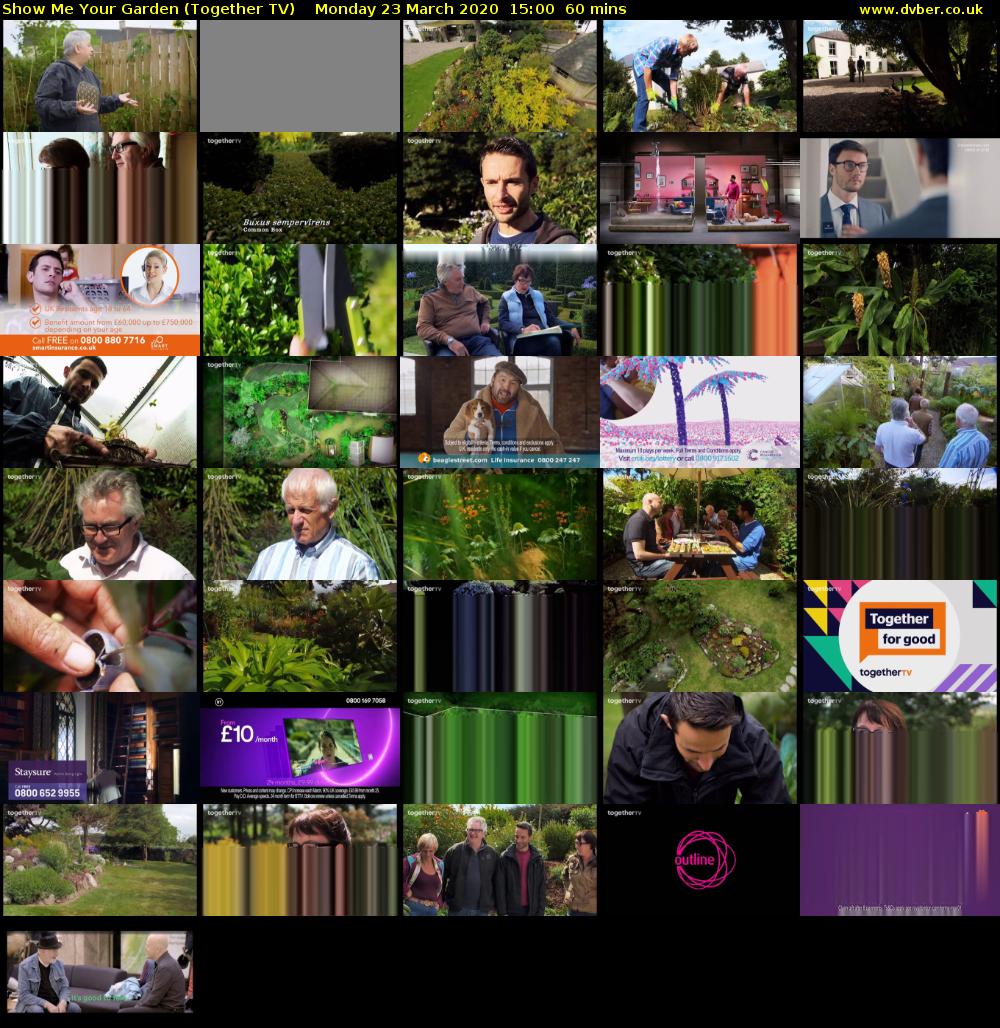 Show Me Your Garden (Together TV) Monday 23 March 2020 15:00 - 16:00