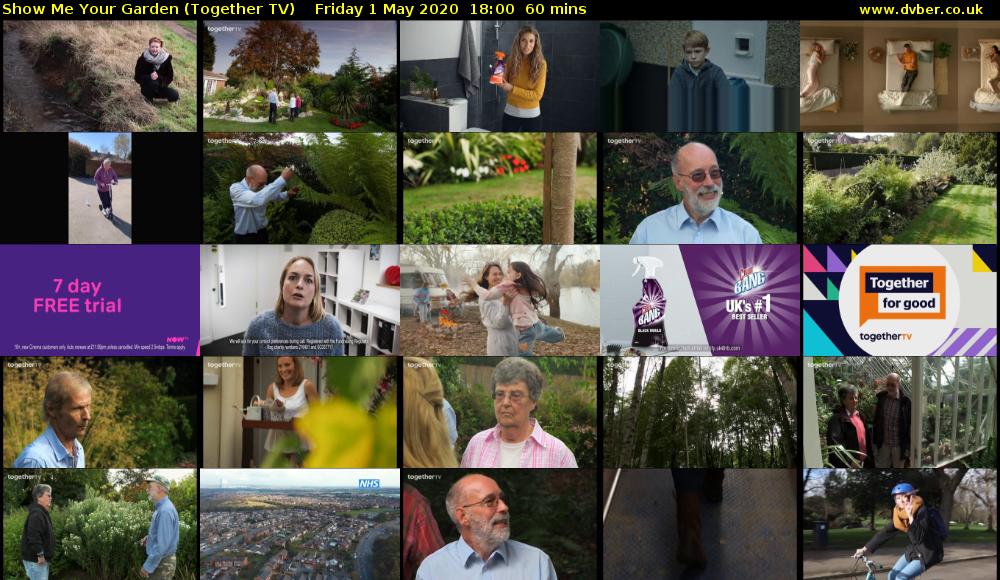 Show Me Your Garden (Together TV) Friday 1 May 2020 18:00 - 19:00