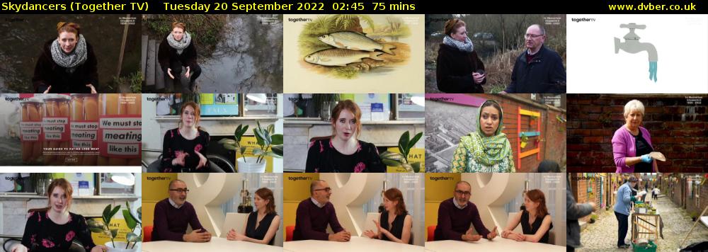 Skydancers (Together TV) Tuesday 20 September 2022 02:45 - 04:00