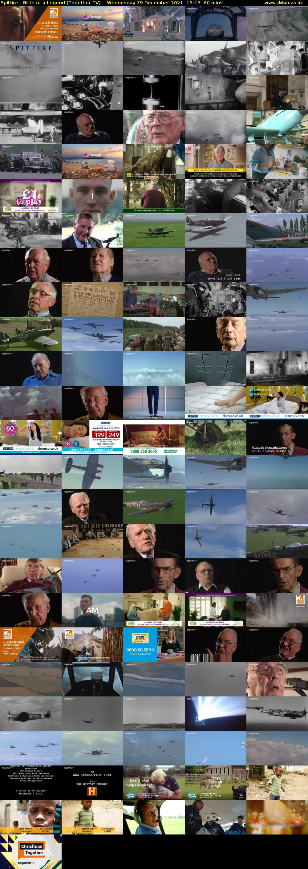 Spitfire - Birth of a Legend (Together TV) Wednesday 29 December 2021 16:15 - 17:15