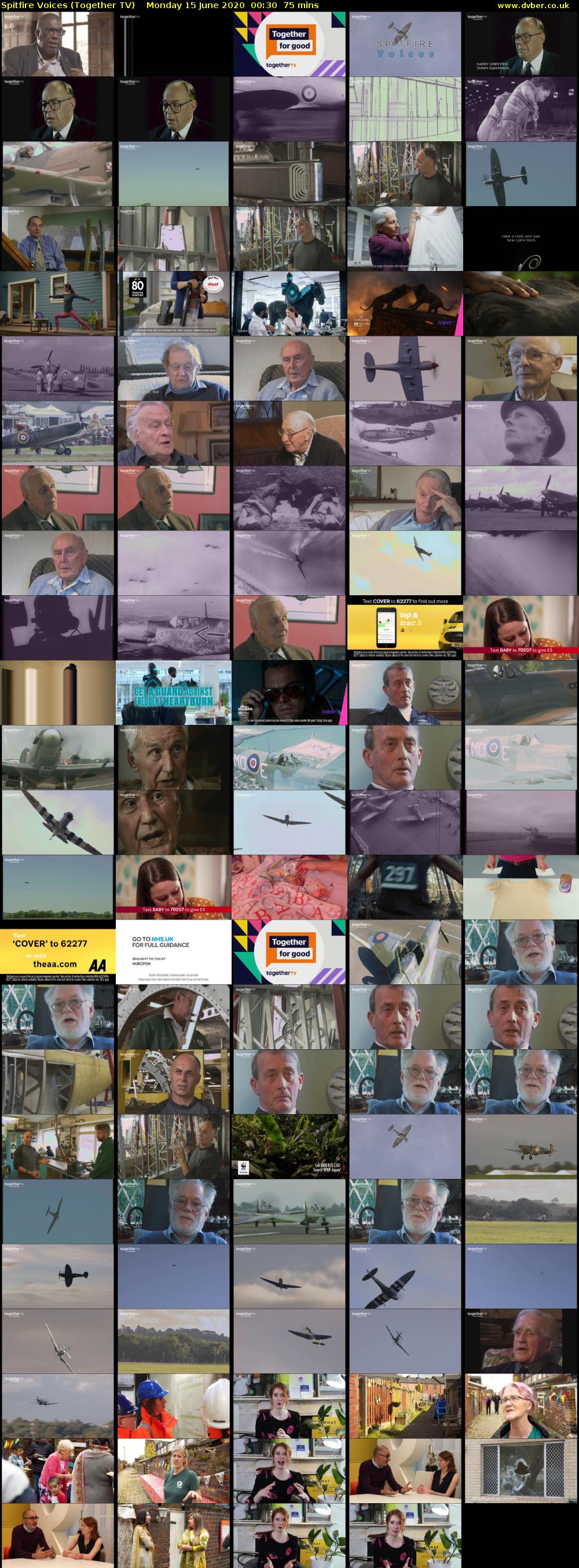 Spitfire Voices (Together TV) Monday 15 June 2020 00:30 - 01:45