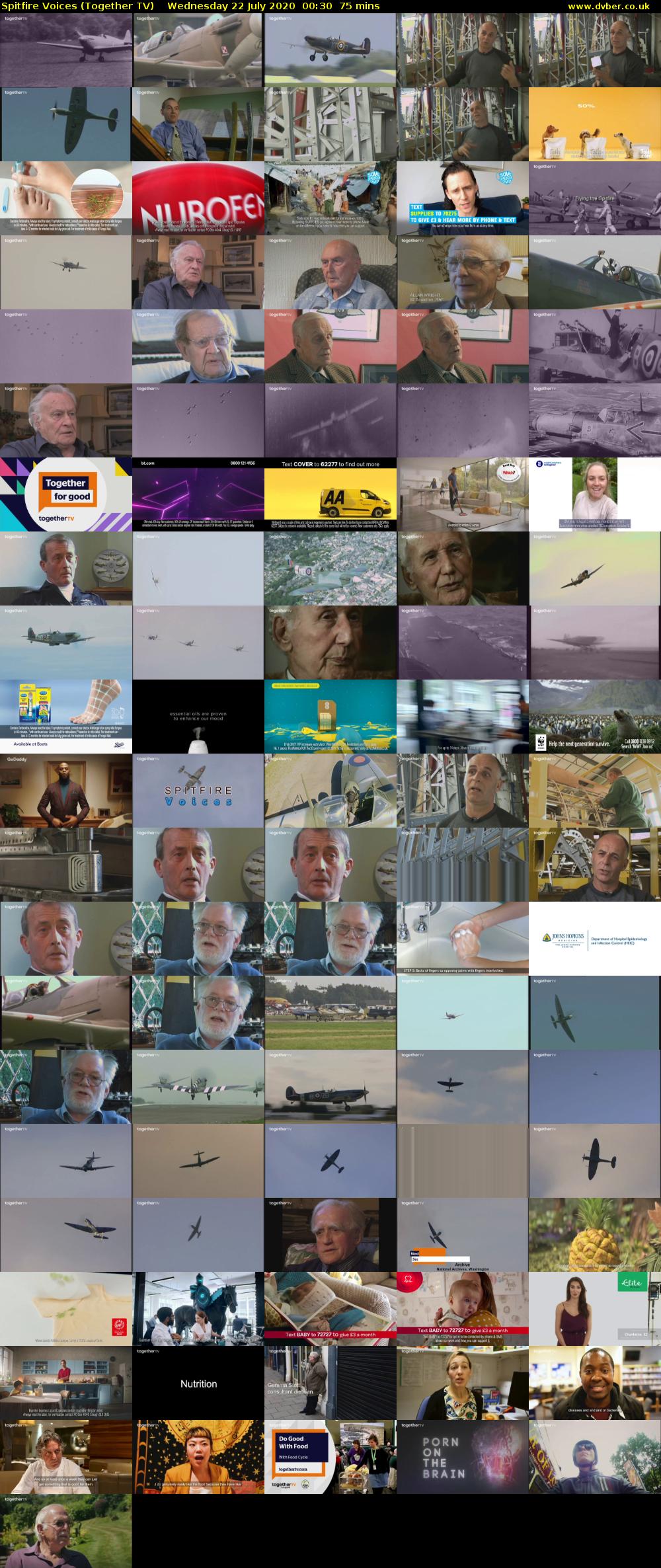 Spitfire Voices (Together TV) Wednesday 22 July 2020 00:30 - 01:45