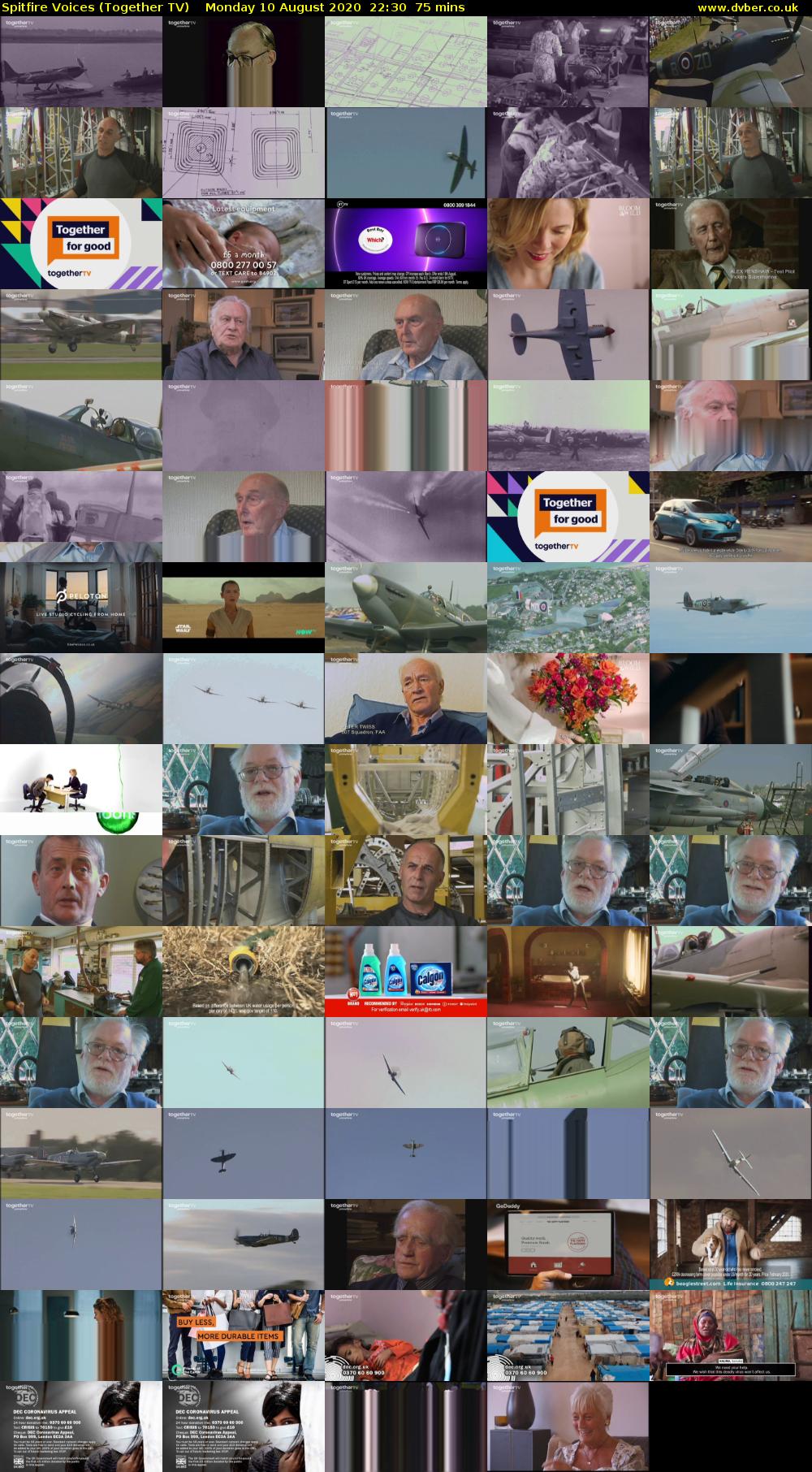 Spitfire Voices (Together TV) Monday 10 August 2020 22:30 - 23:45
