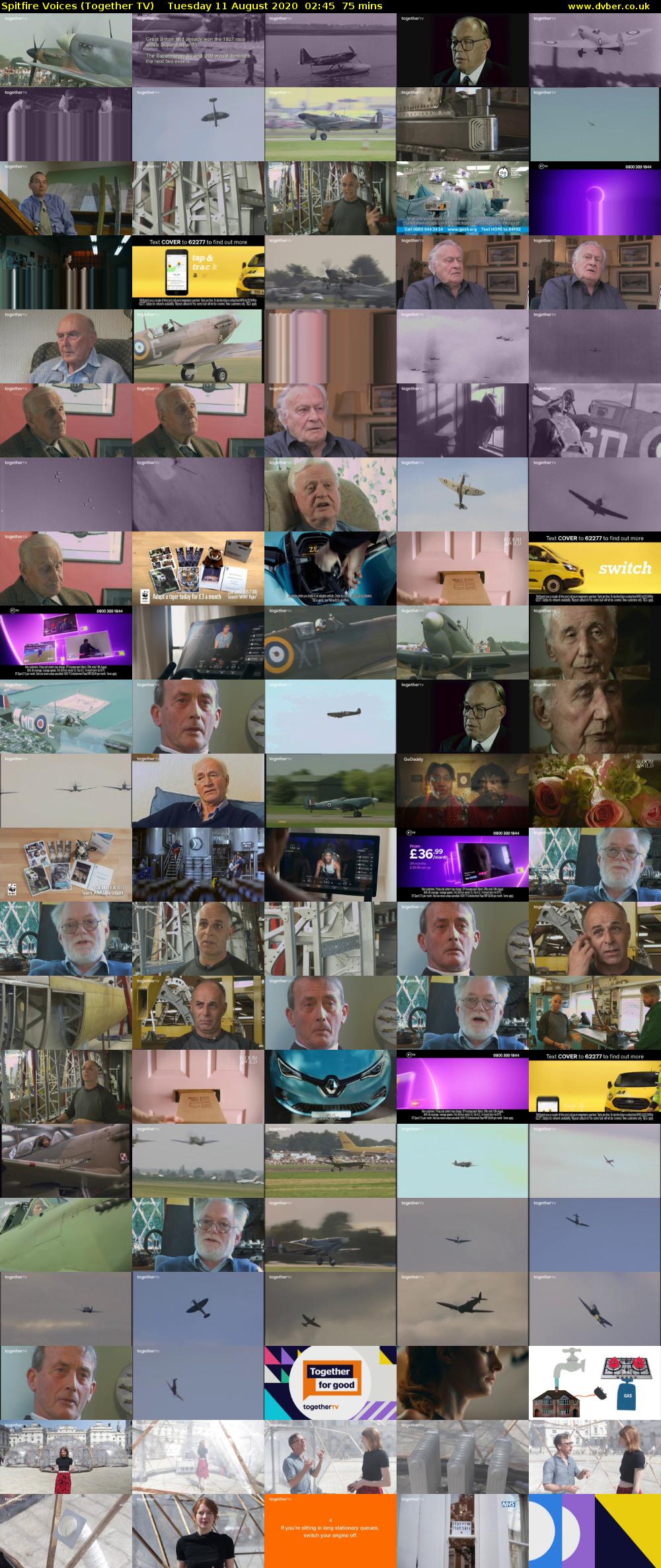 Spitfire Voices (Together TV) Tuesday 11 August 2020 02:45 - 04:00