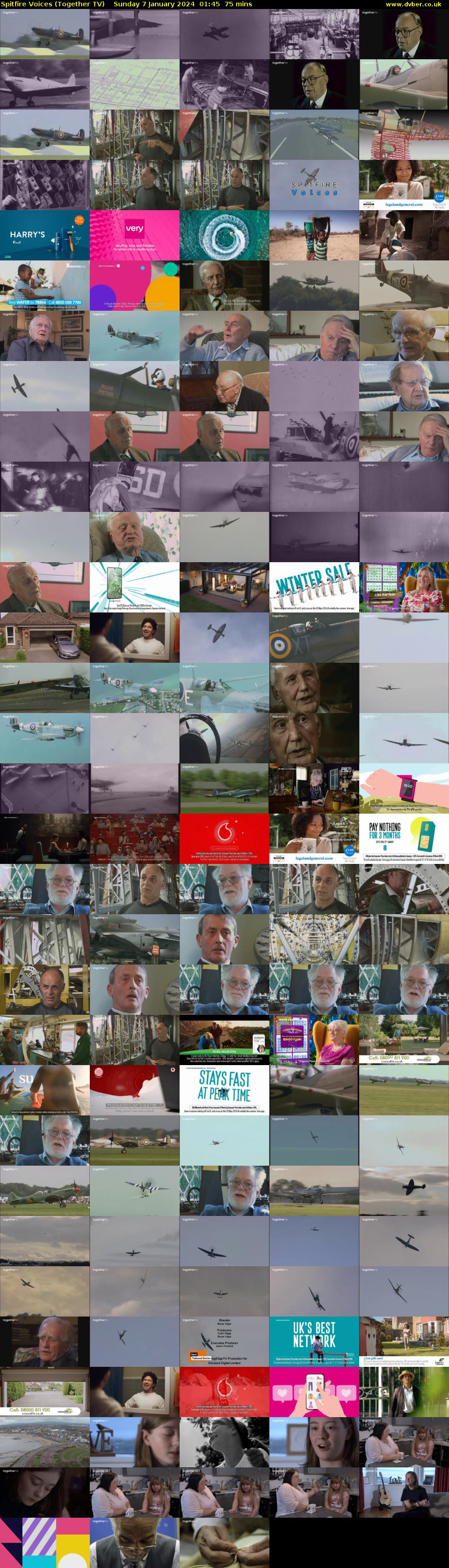 Spitfire Voices (Together TV) Sunday 7 January 2024 01:45 - 03:00
