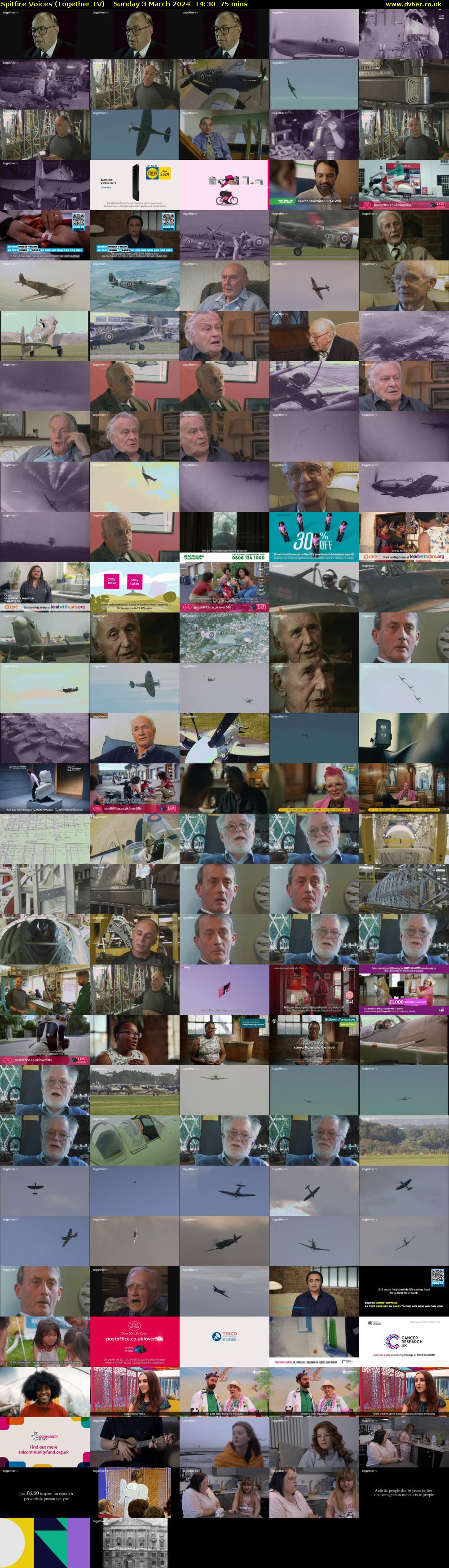 Spitfire Voices (Together TV) Sunday 3 March 2024 14:30 - 15:45