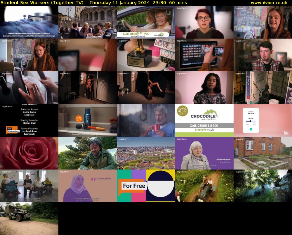 Student Sex Workers (Together TV) Thursday 11 January 2024 23:30 - 00:30