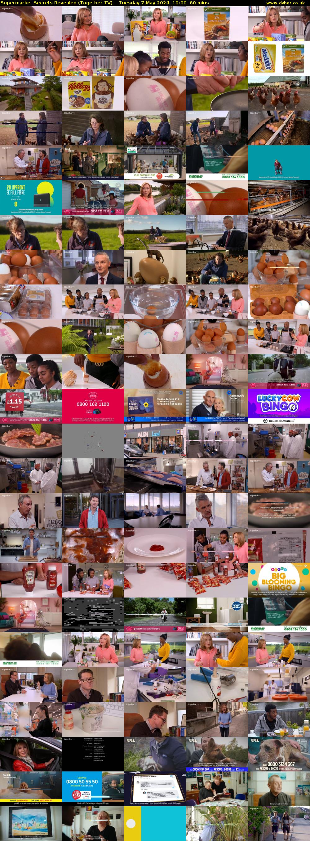 Supermarket Secrets Revealed (Together TV) Tuesday 7 May 2024 19:00 - 20:00