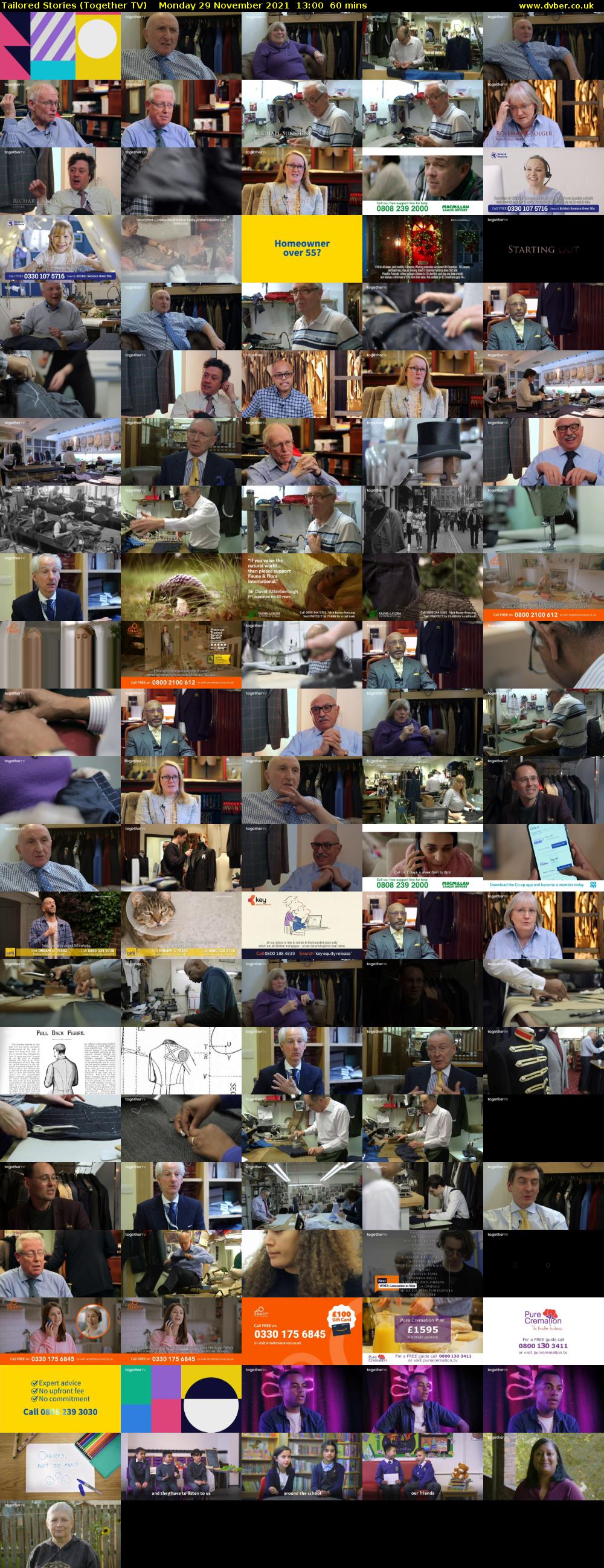 Tailored Stories (Together TV) Monday 29 November 2021 13:00 - 14:00