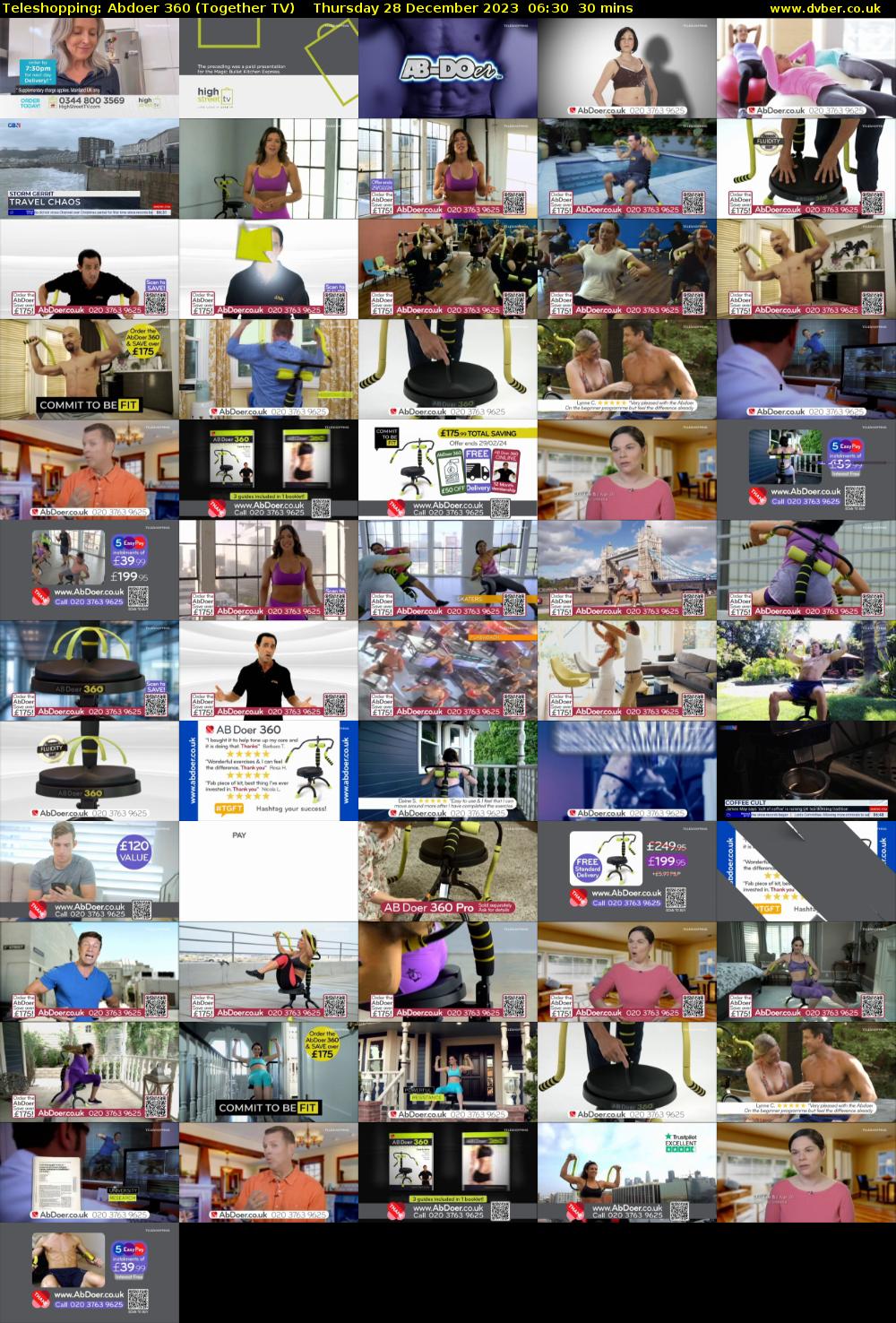Teleshopping: Abdoer 360 (Together TV) Thursday 28 December 2023 06:30 - 07:00