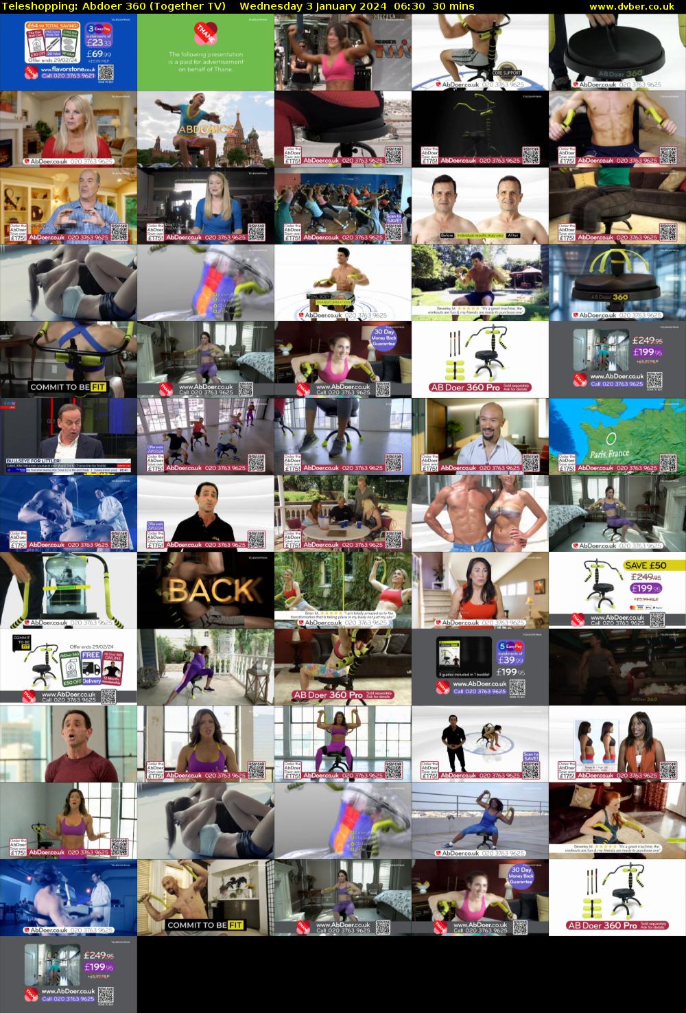 Teleshopping: Abdoer 360 (Together TV) Wednesday 3 January 2024 06:30 - 07:00