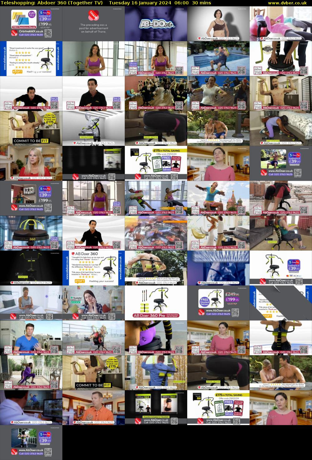 Teleshopping: Abdoer 360 (Together TV) Tuesday 16 January 2024 06:00 - 06:30