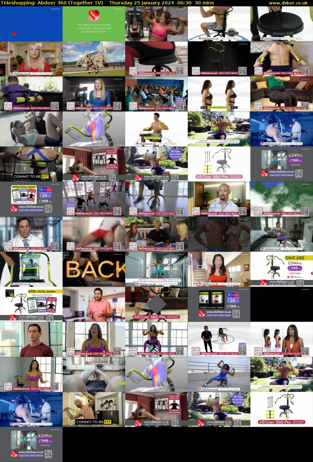 Teleshopping: Abdoer 360 (Together TV) Thursday 25 January 2024 06:30 - 07:00