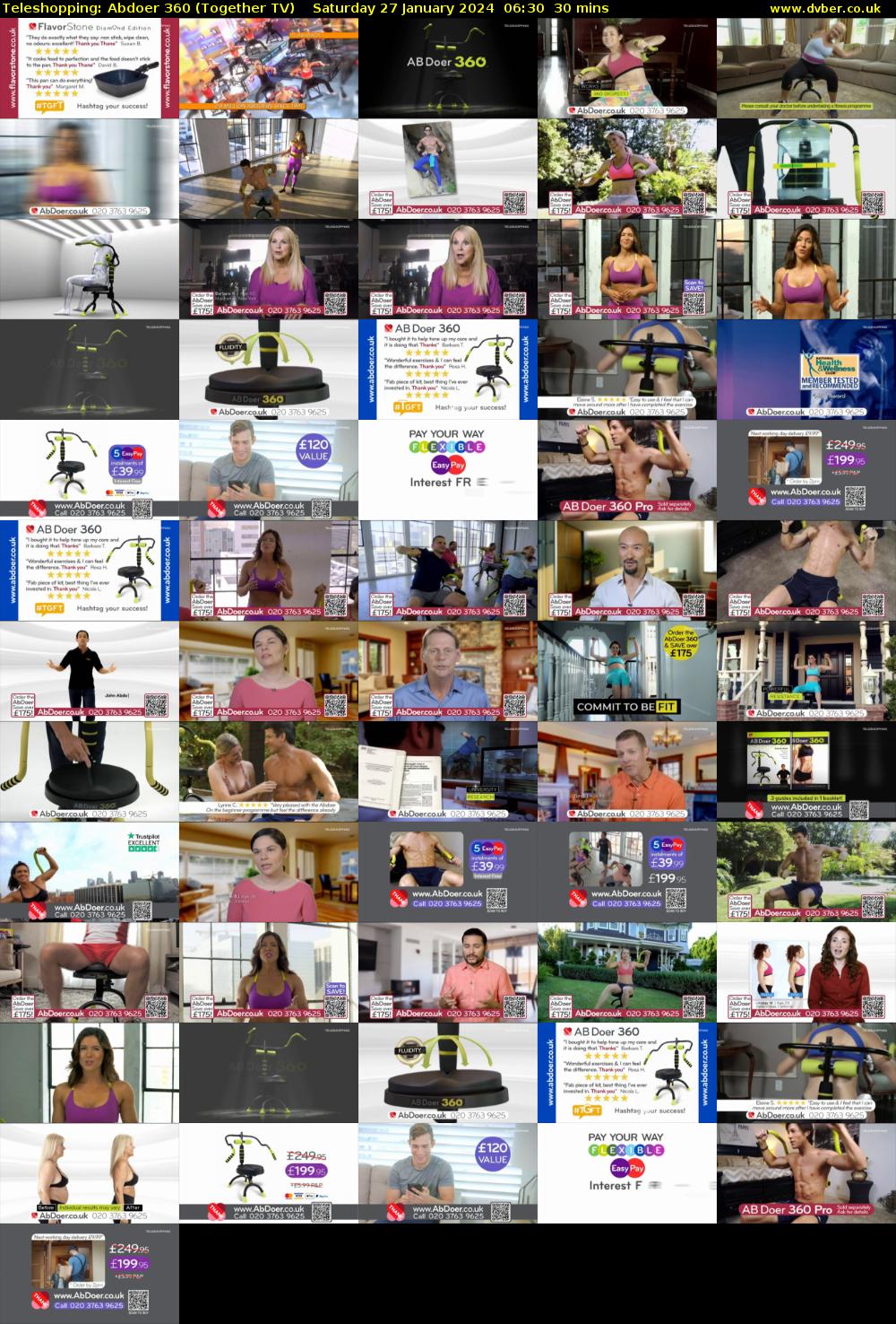 Teleshopping: Abdoer 360 (Together TV) Saturday 27 January 2024 06:30 - 07:00