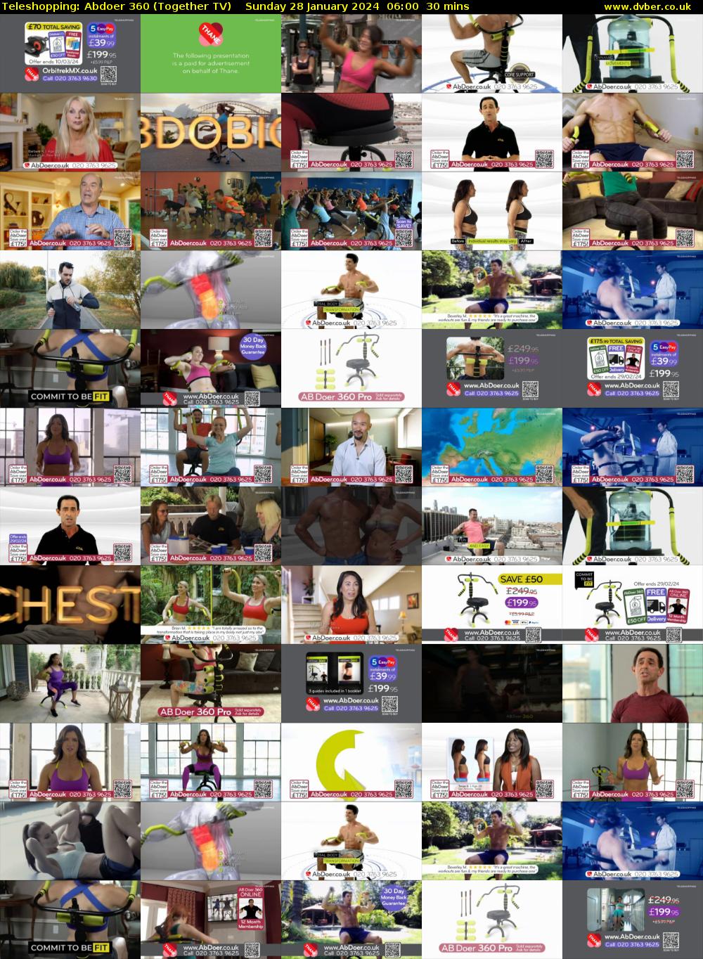 Teleshopping: Abdoer 360 (Together TV) Sunday 28 January 2024 06:00 - 06:30