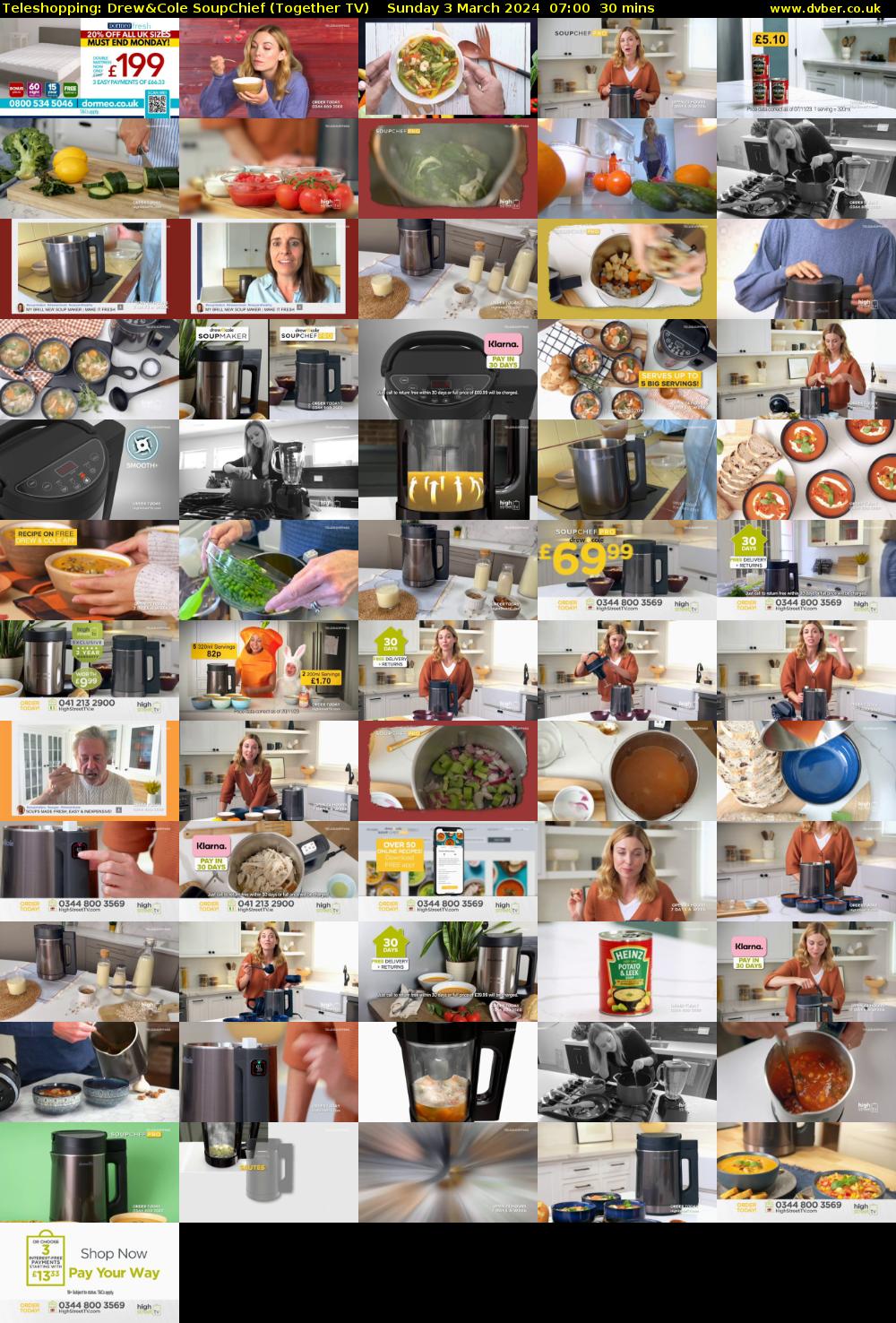 Teleshopping: Drew&Cole SoupChief (Together TV) Sunday 3 March 2024 07:00 - 07:30