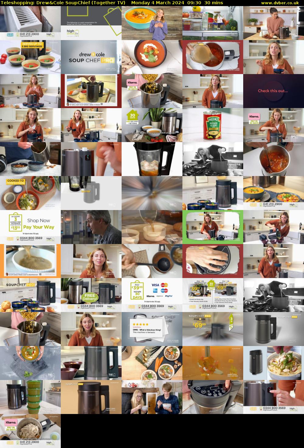 Teleshopping: Drew&Cole SoupChief (Together TV) Monday 4 March 2024 09:30 - 10:00