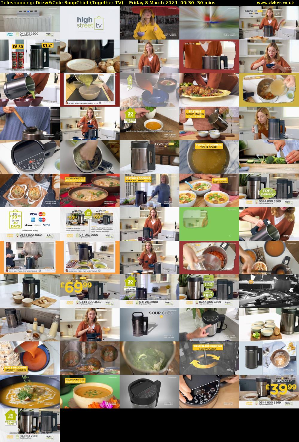 Teleshopping: Drew&Cole SoupChief (Together TV) Friday 8 March 2024 09:30 - 10:00
