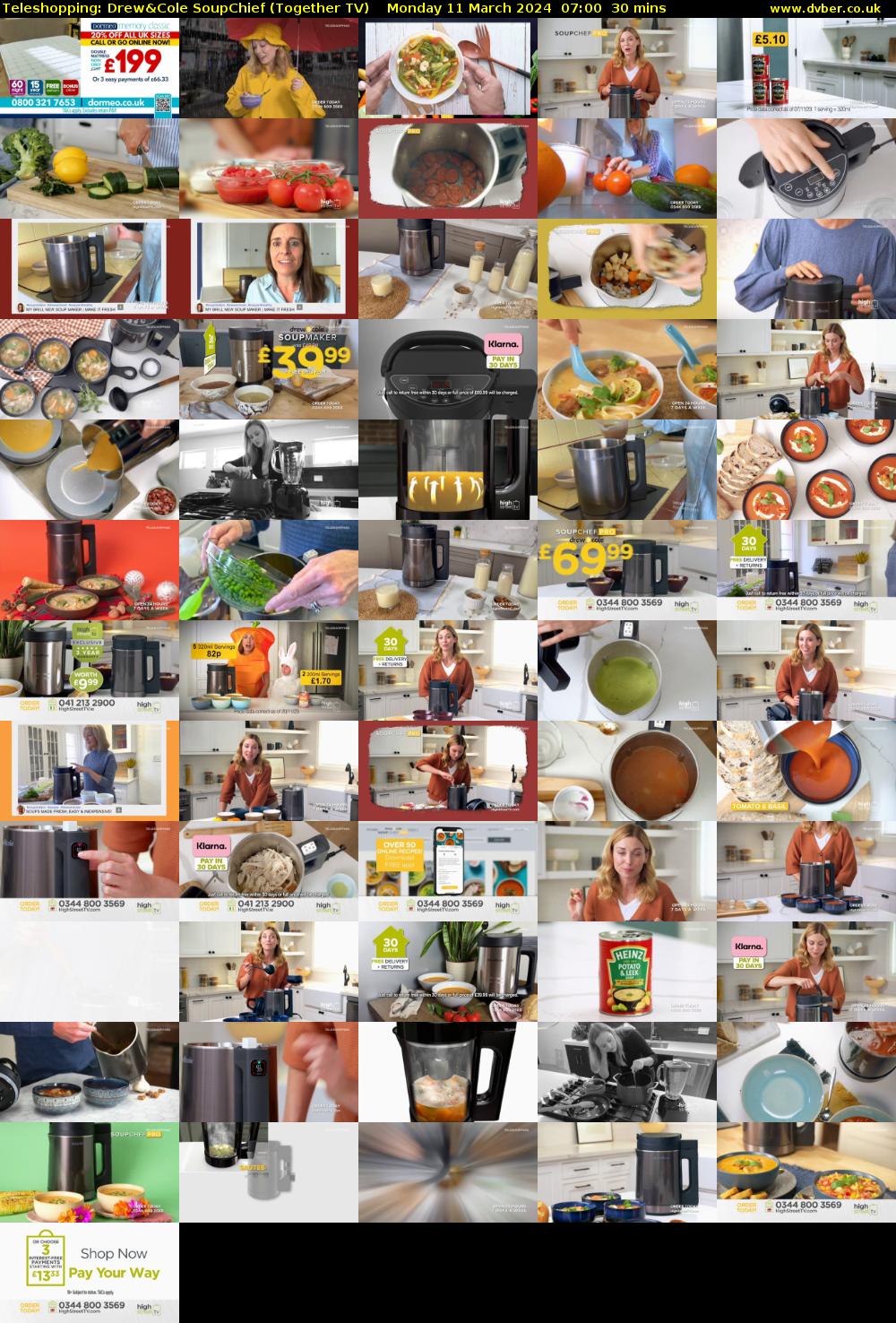 Teleshopping: Drew&Cole SoupChief (Together TV) Monday 11 March 2024 07:00 - 07:30