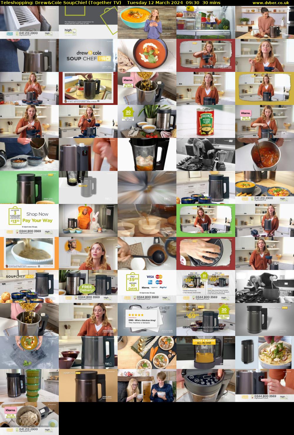 Teleshopping: Drew&Cole SoupChief (Together TV) Tuesday 12 March 2024 09:30 - 10:00