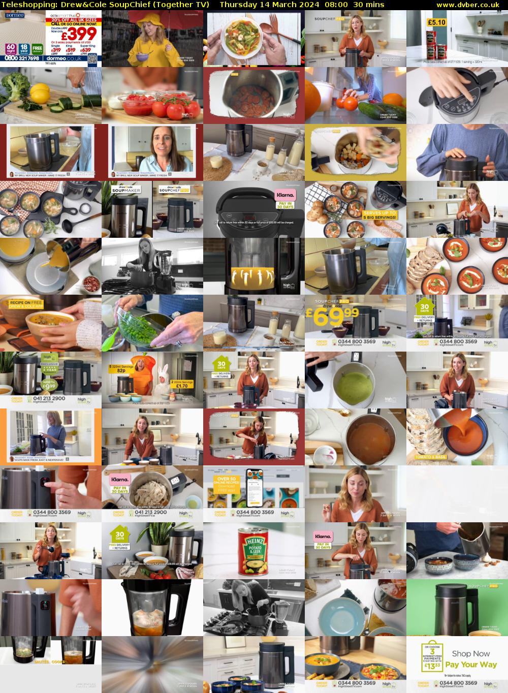 Teleshopping: Drew&Cole SoupChief (Together TV) Thursday 14 March 2024 08:00 - 08:30