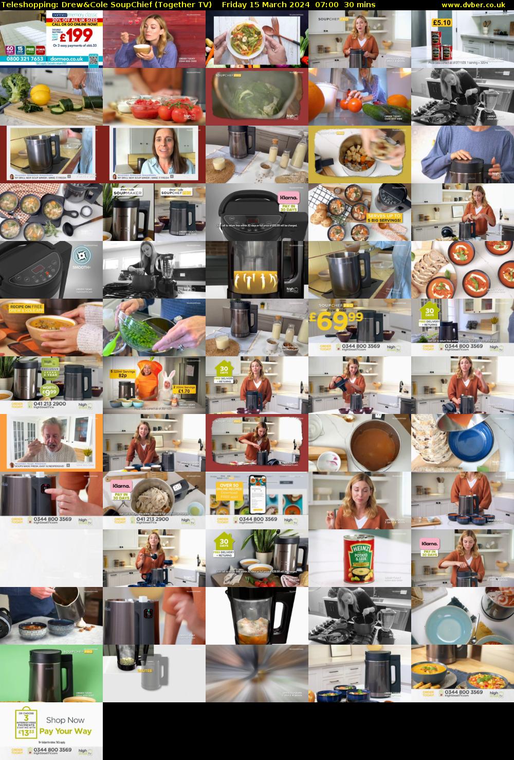Teleshopping: Drew&Cole SoupChief (Together TV) Friday 15 March 2024 07:00 - 07:30