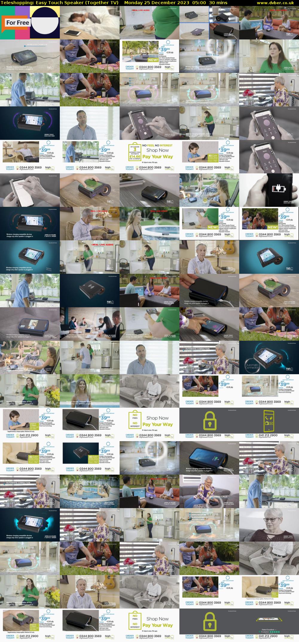 Teleshopping: Easy Touch Speaker (Together TV) Monday 25 December 2023 05:00 - 05:30