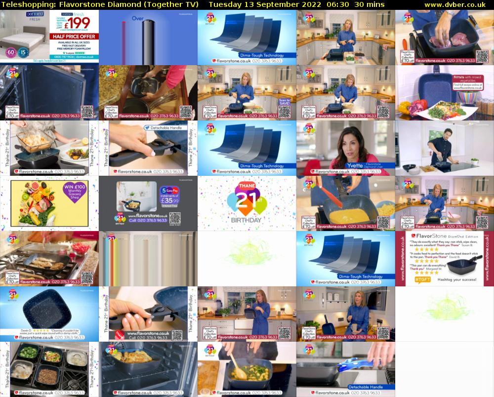 Teleshopping: Flavorstone Diamond (Together TV) Tuesday 13 September 2022 06:30 - 07:00