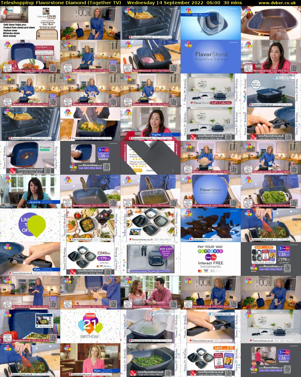 Teleshopping: Flavorstone Diamond (Together TV) Wednesday 14 September 2022 06:00 - 06:30